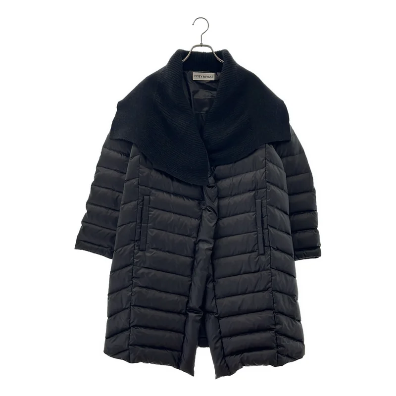 ISSEY MIYAKE / イッセイミヤケ | リブカラー ダウンコート IM83FA519 | 3 | レディース