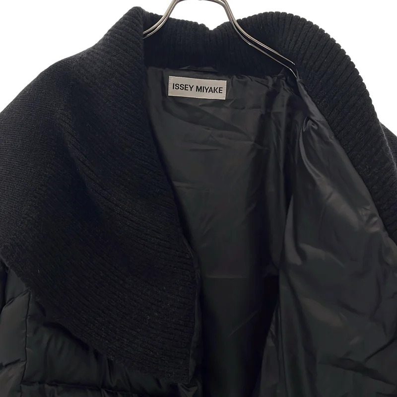ISSEY MIYAKE / イッセイミヤケ | リブカラー ダウンコート IM83FA519 | 3 | レディース