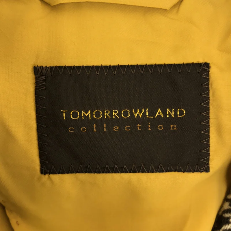 TOMORROWLAND collection / トゥモローランドコレクション | 2023AW | ブラウニーハウンドトゥース ベルテッドジャケット | 36 | レディース
