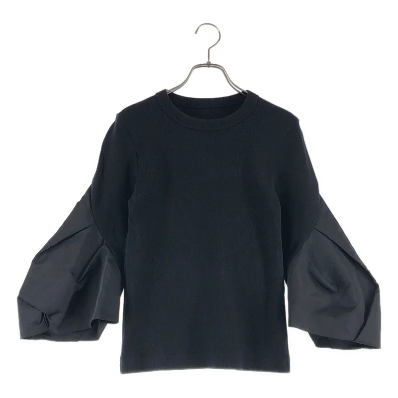 sacai / サカイ | 2023SS | Nylon Twill Mix Cotton Jersey Pullover / ナイロンツイル ミックスコットン ジャージープルオーバー | 1 | レディース
