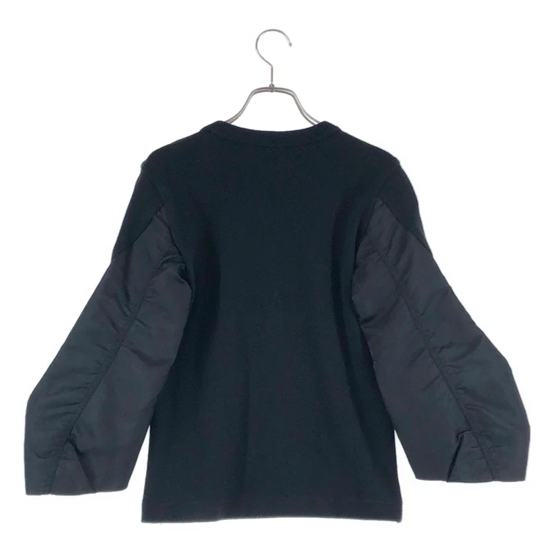 sacai / サカイ | 2023SS | Nylon Twill Mix Cotton Jersey Pullover / ナイロンツイル ミックスコットン ジャージープルオーバー | 1 | レディース