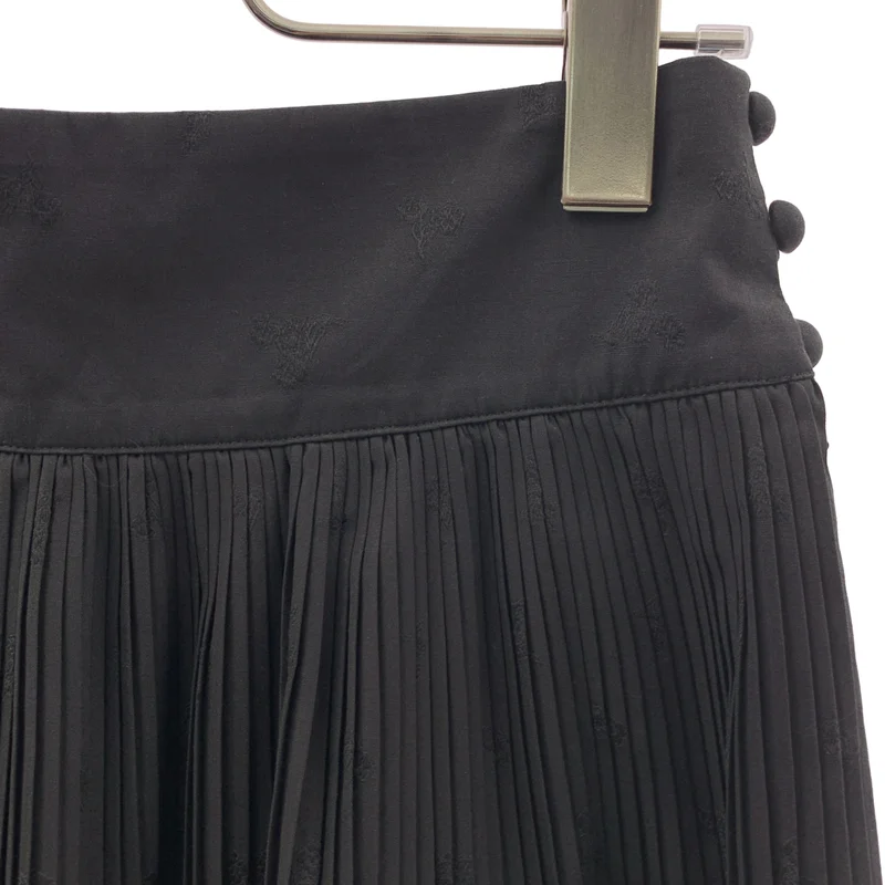 Mame Kurogouchi / マメクロゴウチ | 2024AW | Floral Jacquard Cotton Pleated Skirt プリーツ フレアスカート | 1 | レディース