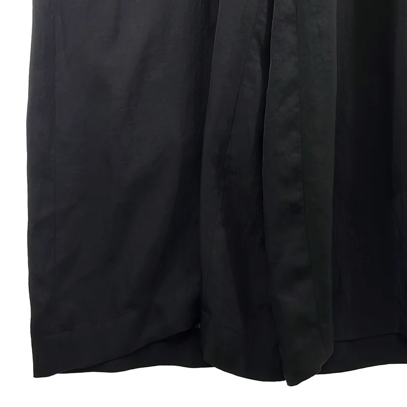SACRA / サクラ | ACETATE BRIGHT TWILL SALOPETTE オールインワン サロペット | 38 | レディース