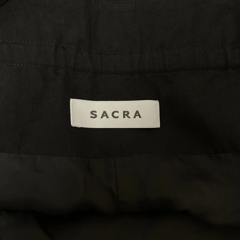 SACRA / サクラ | ACETATE BRIGHT TWILL SALOPETTE オールインワン サロペット | 38 | レディース