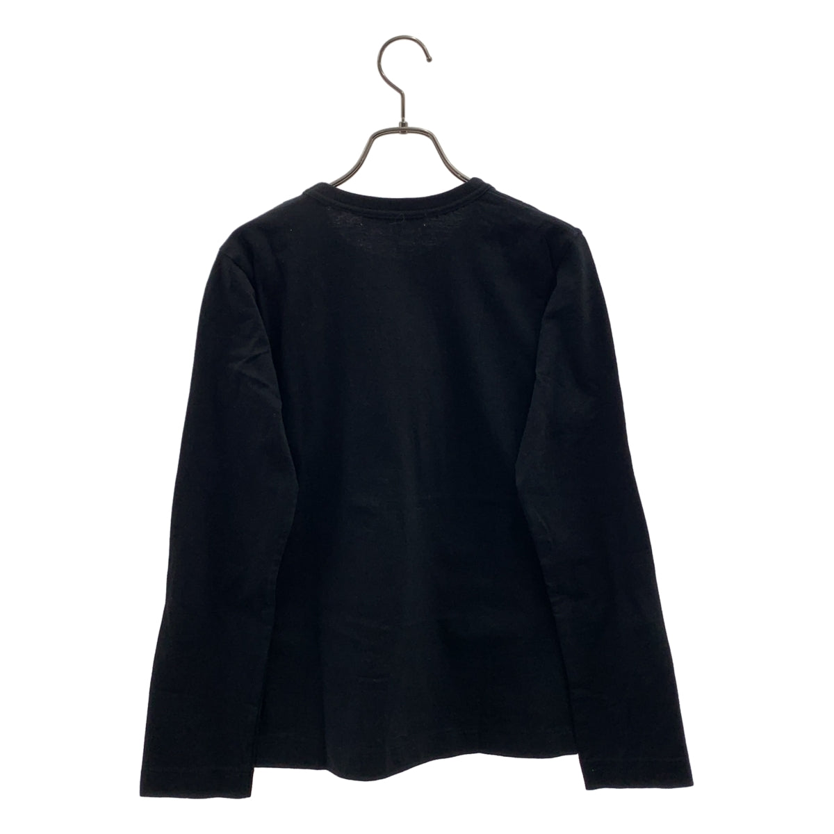 PLAY COMME des GARCONS / プレイコムデギャルソン | AD2022/1 | コットン ハートワッペン クルーネック カットソー | L | ブラック | レディース PLAY COMME des GARCONS / プレイコムデギャルソン | AD2022/1