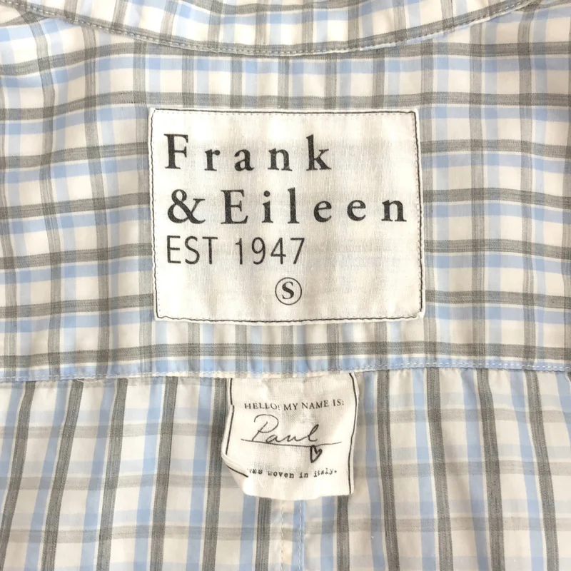 Frank&Eileen / フランクアンドアイリーン | 長袖チェックシャツ ホワイト系 | S | レディース