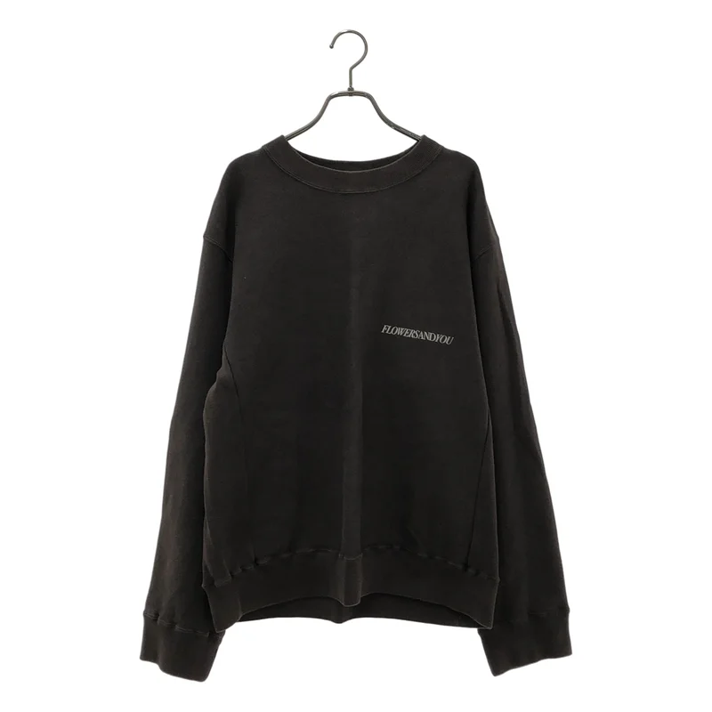 Fujimoto / フジモト | 2023AW | Overdyed Sweat Shirt "FLOWERS" / バックプリント オーバーダイ スウェットシャツ | 1 | メンズ