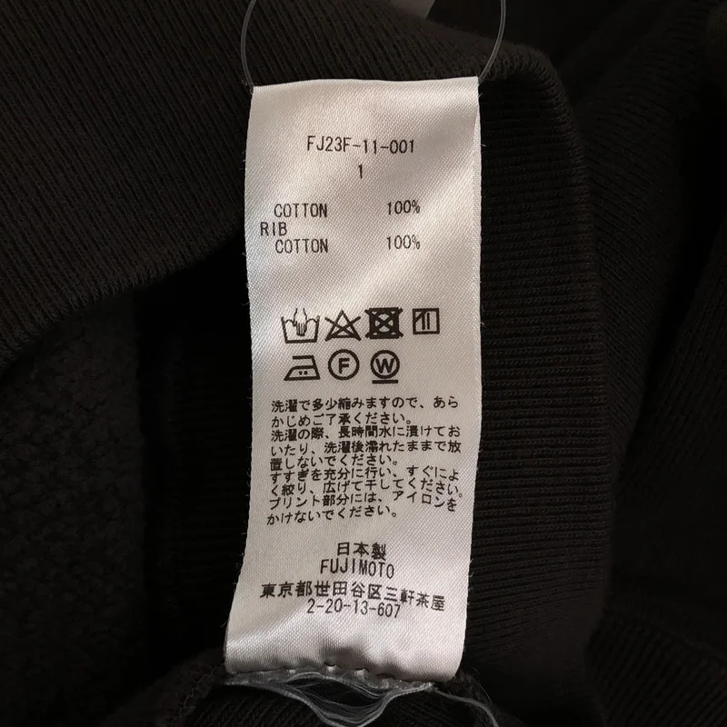 Fujimoto / フジモト | 2023AW | Overdyed Sweat Shirt "FLOWERS" / バックプリント オーバーダイ スウェットシャツ | 1 | メンズ