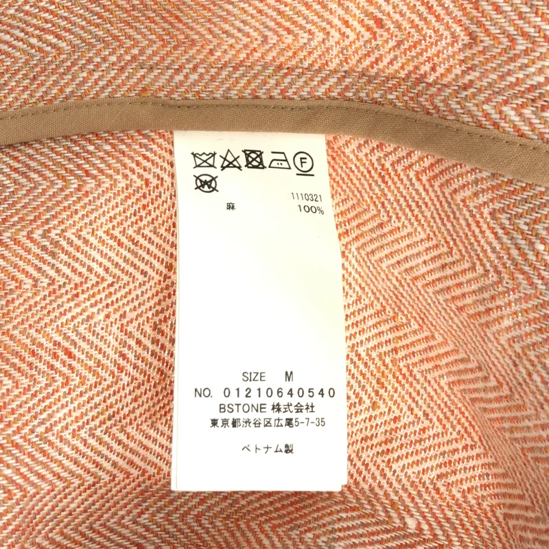 AMERI / アメリ | リネン ヘリンボーン チェスターコート | M | レディース