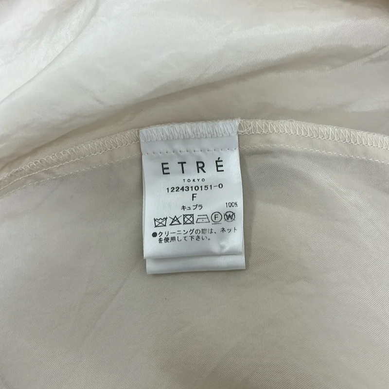 ETRE TOKYO / エトレトウキョウ | カフスカットオフキュプラシャツ | F | レディース