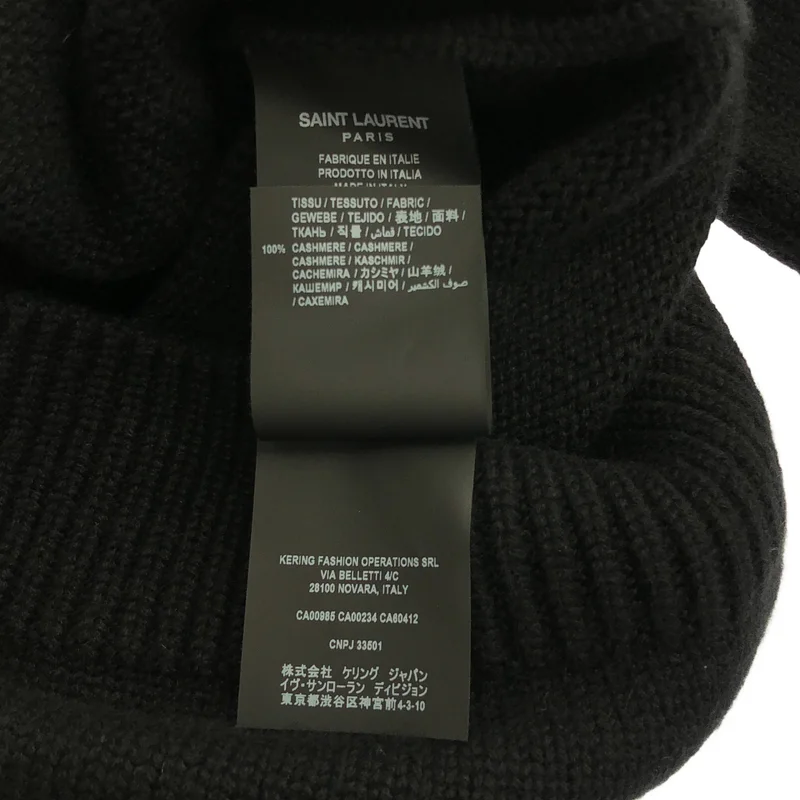 SAINT LAURENT PARIS / サンローランパリ | カシミヤ Vネック ニット_長袖 637299 | S | レディース