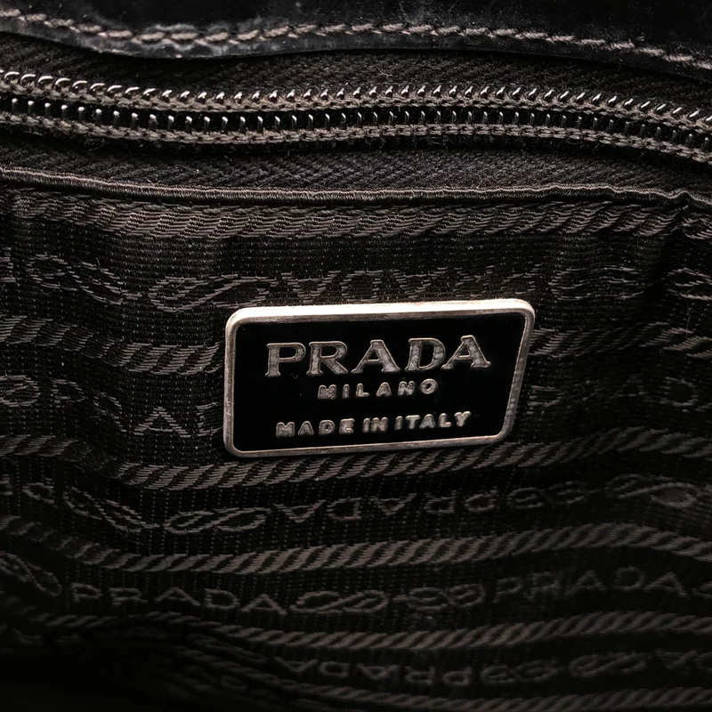 PRADA / プラダ | パテントレザー ロゴ トートバッグ |
