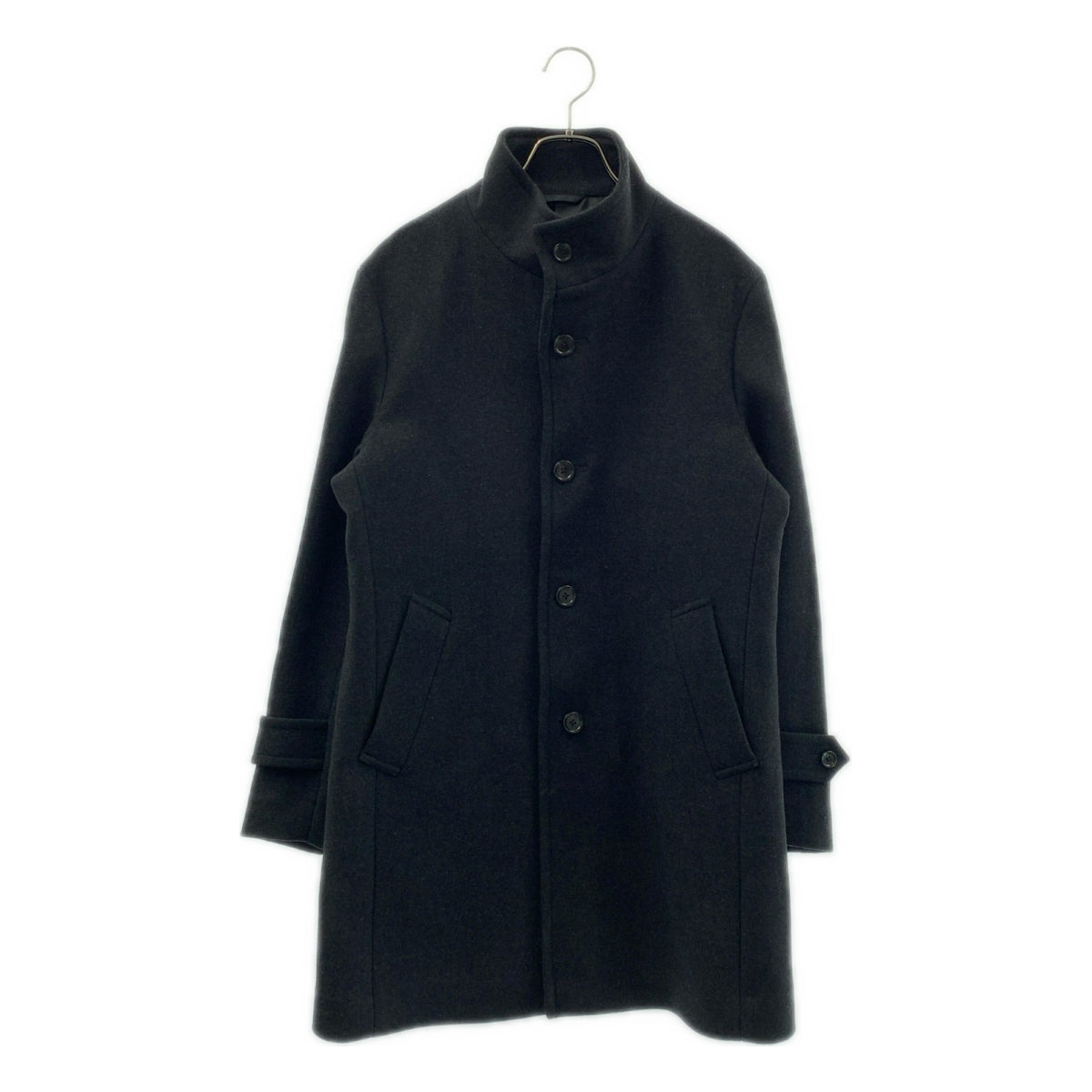 UNITED ARROWS / ユナイテッドアローズ | ADITL ダブルフェイス メルトン スタンドカラーコート | M | チャコールグレー | メンズ UNITED ARROWS / ユナイテッドアローズ | ADITL ダブルフェイス