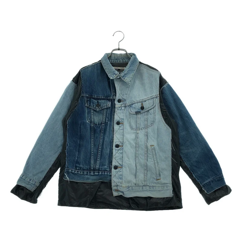 Rebuild by Needles / リビルドバイニードルス | JEAN JACKET -> COVERED JACKET / リメイク ジーンジャケット カバードジャケット | XS | メンズ