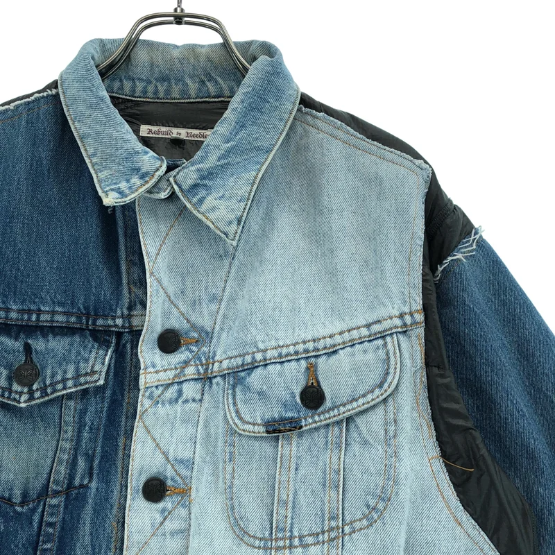 Rebuild by Needles / リビルドバイニードルス | JEAN JACKET -> COVERED JACKET / リメイク ジーンジャケット カバードジャケット | XS | メンズ