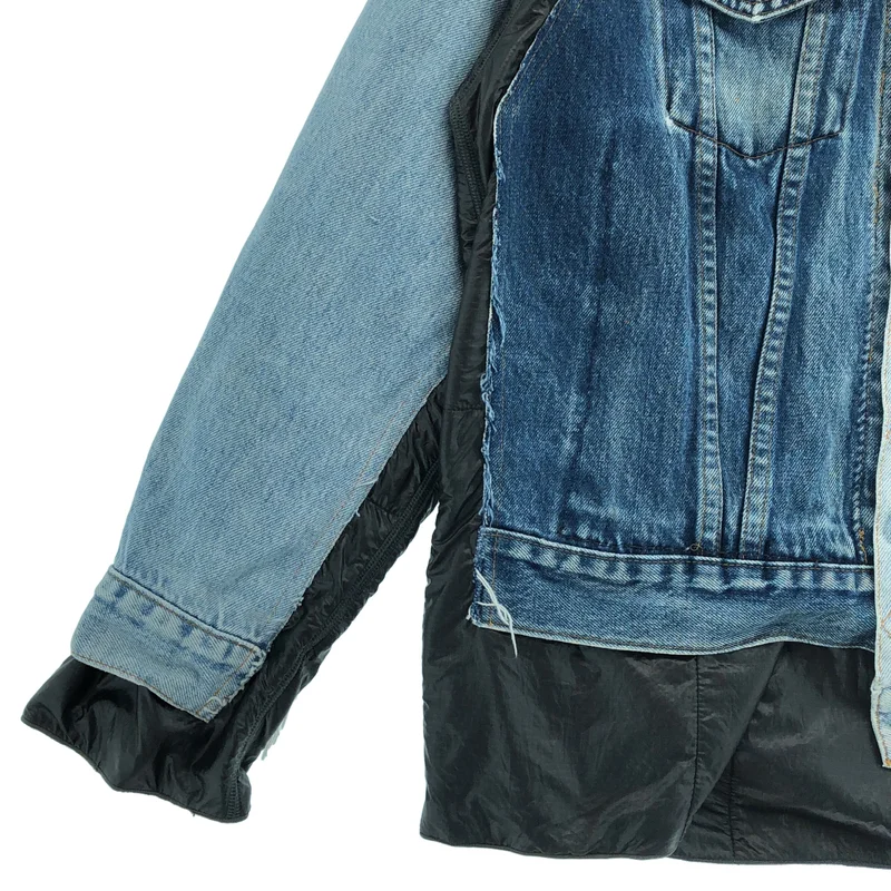 Rebuild by Needles / リビルドバイニードルス | JEAN JACKET -> COVERED JACKET / リメイク ジーンジャケット カバードジャケット | XS | メンズ
