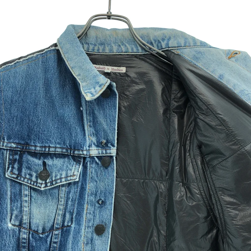 Rebuild by Needles / リビルドバイニードルス | JEAN JACKET -> COVERED JACKET / リメイク ジーンジャケット カバードジャケット | XS | メンズ