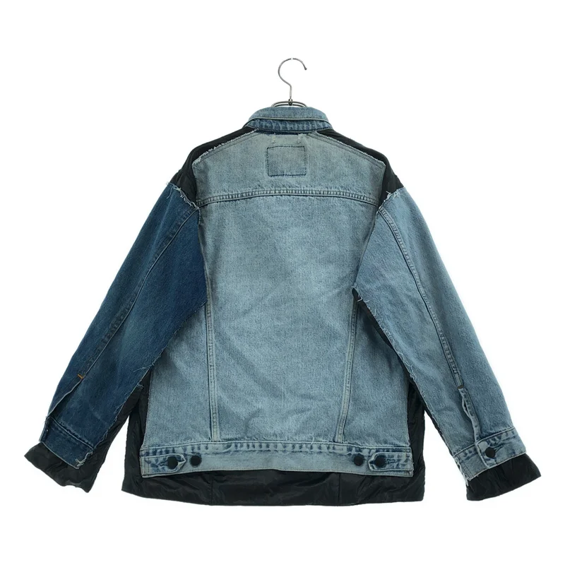 Rebuild by Needles / リビルドバイニードルス | JEAN JACKET -> COVERED JACKET / リメイク ジーンジャケット カバードジャケット | XS | メンズ