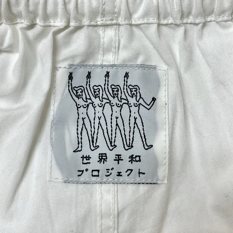 WACKO MARIA / ワコマリア | 世界平和プロジェクト / ロゴ ドローストリング ショートパンツ ショーツ | M | メンズ
