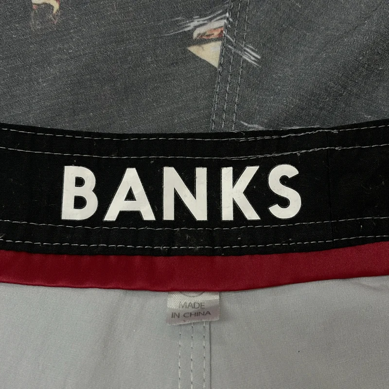 BANKS / バンクス | 総柄 ロゴ ドローストリング ショートパンツ ショーツ | 30 | メンズ