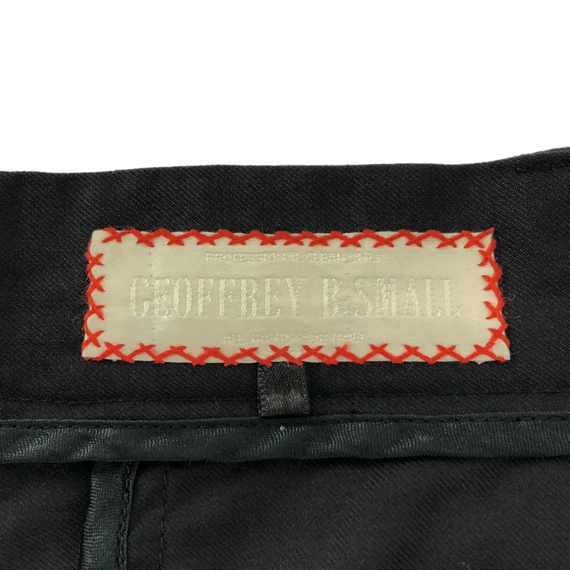GEOFFREY B.SMALL / ジェフリーBスモール | レーヨンブレンド ボーダー タック トラウザーズ パンツ |