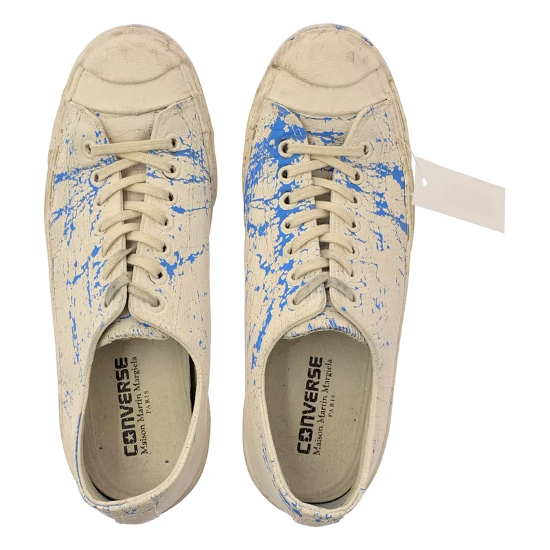 Maison Martin Margiela / メゾンマルタンマルジェラ | ×CONVERSE JACK PURCELL / ジャックパーセル レザー ペンキ スニーカー | 26 | メンズ
