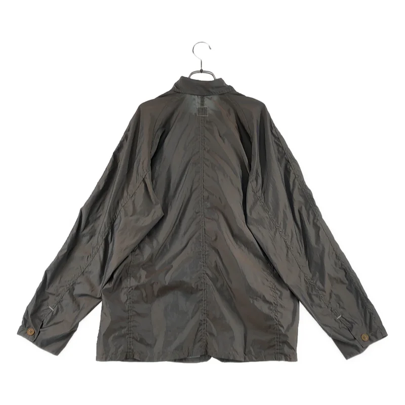 POST O'ALLS / ポストオーバーオールズ | Poly Taffeta khaki iridescent カバーオール シャツ | L | メンズ
