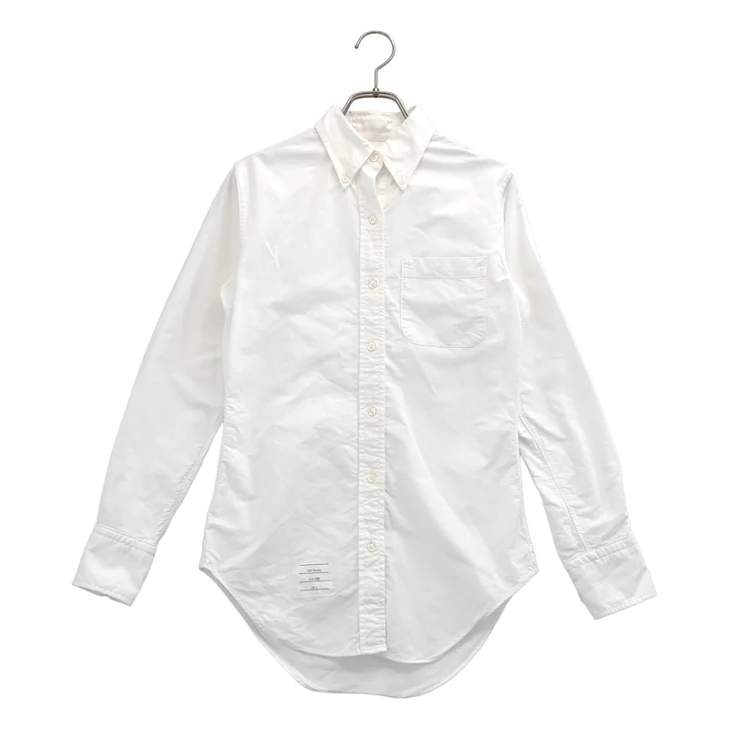 THOM BROWNE / トムブラウン | ボタンダウン オックスフォードシャツ | 0 | レディース
