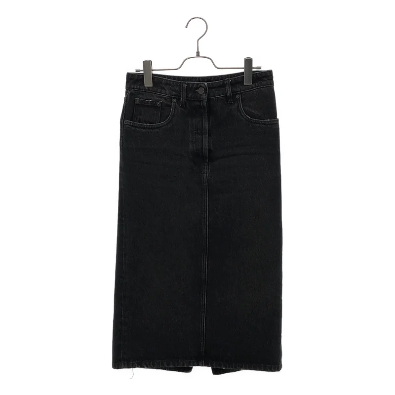 PRADA / プラダ | 2022SS | トライアングルロゴ / バックスリット デニムスカート GFD163 | 36 | レディース