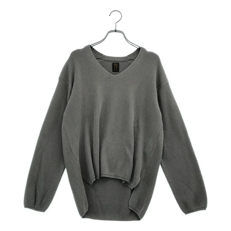 BATONER / バトナー | HIGH COUNT RIB V-NECK Vネック リブニット | 1 | レディース