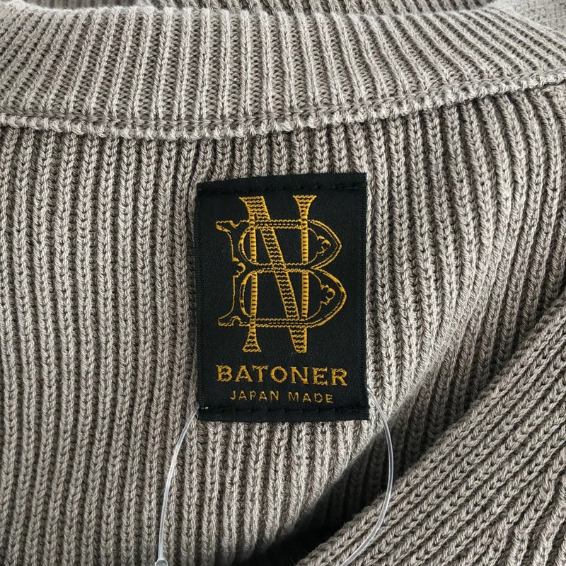 BATONER / バトナー | HIGH COUNT RIB V-NECK Vネック リブニット | 1 | レディース