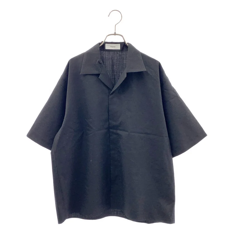 marka / マーカ | 2026SS | 2/72 Wool Tropical Washer Fly Front Open Collar S/S Shirt / ウールトロピカルワッシャーオープンカラーシャツ | 2 | メンズ