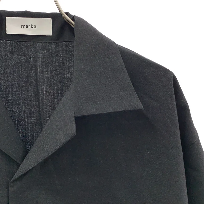 marka / マーカ | 2026SS | 2/72 Wool Tropical Washer Fly Front Open Collar S/S Shirt / ウールトロピカルワッシャーオープンカラーシャツ | 2 | メンズ