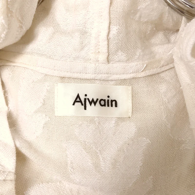 Ajwain / アジョワン | ジャガード ボタンレス ジャケット フーディ |