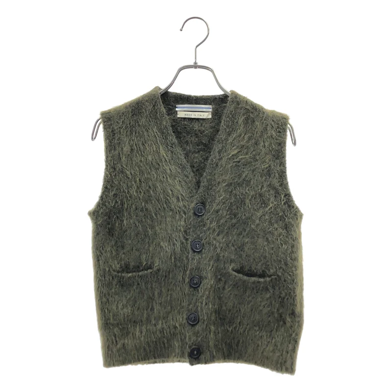 Cristaseya / クリスタセヤ | Visone gilet ヴィソーネ モヘヤ シャギー ニット ベスト | XS | レディース