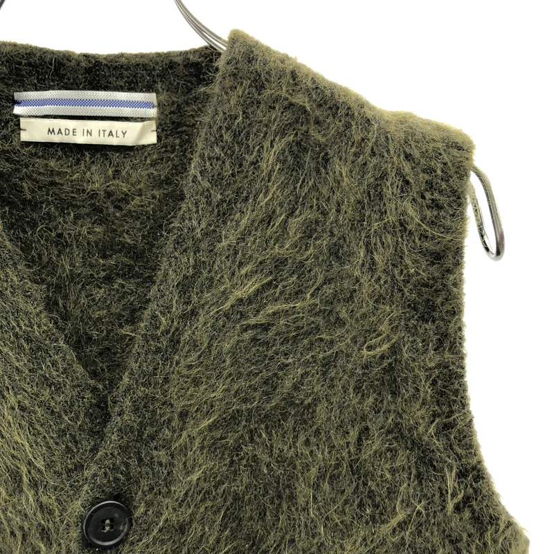 Cristaseya / クリスタセヤ | Visone gilet ヴィソーネ モヘヤ シャギー ニット ベスト | XS | レディース