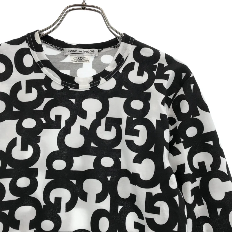COMME des GARCONS / コムデギャルソン | AD2024 | CDG 総柄 グラフィックプリント Tシャツ | XXS | レディース
