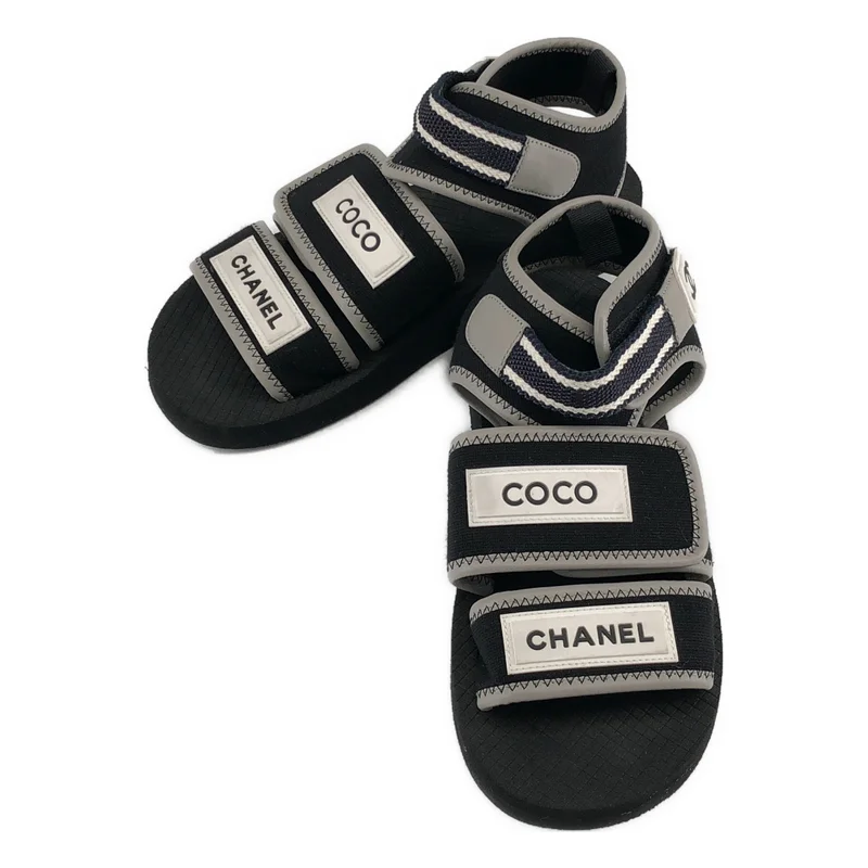 CHANEL / シャネル | COCO ロゴ スポーツ サンダル | 36 | レディース