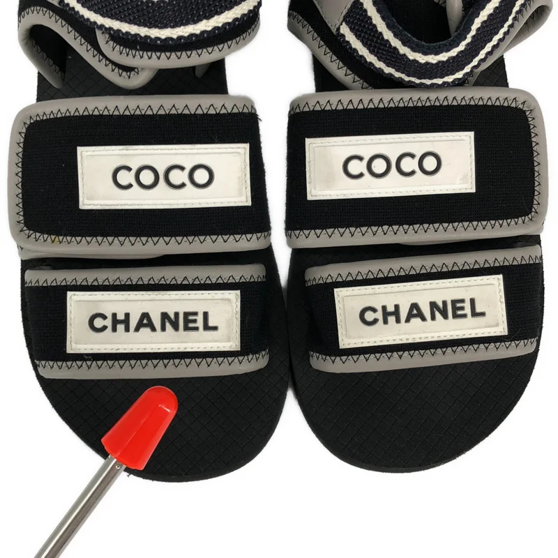 CHANEL / シャネル | COCO ロゴ スポーツ サンダル | 36 | レディース