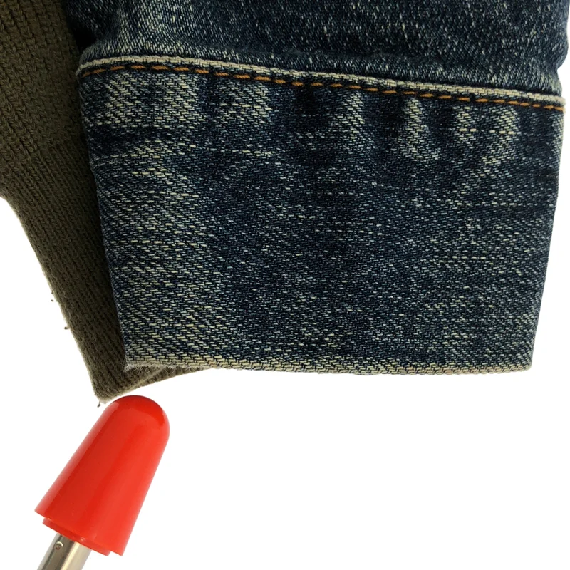 sacai / サカイ | 2023AW | Denim x Nylon Twill Jacket デニム ドッキング ボンバージャケット | 1 | レディース