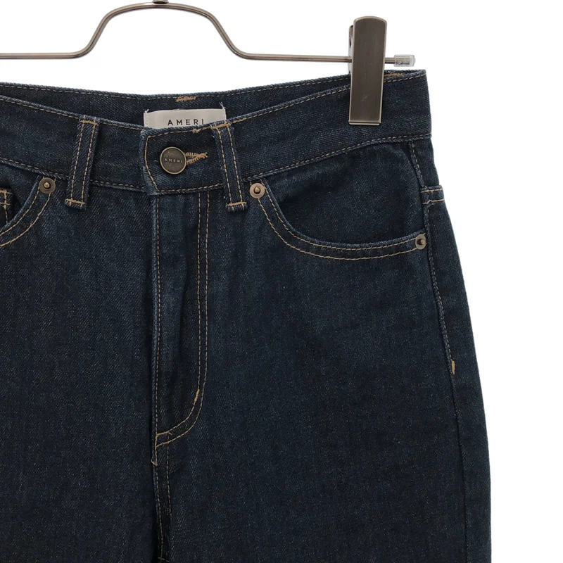 AMERI / アメリ | LONG STRAIGHT DENIM / ロングストレート デニムパンツ | 24 | レディース