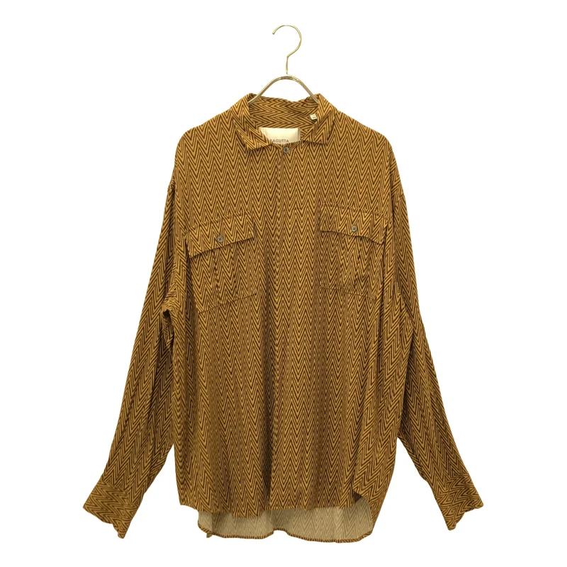 Bagutta / バグッタ | ヘリンボーン フライフロント シャツブルゾン | 40 | メンズ