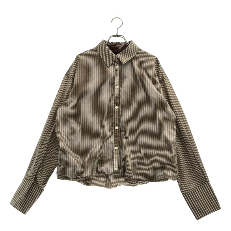 AMERI / アメリ | STRIPE INVERSION SHIRT TOP / ストライプ インヴァージョン シャツトップス | S | レディース