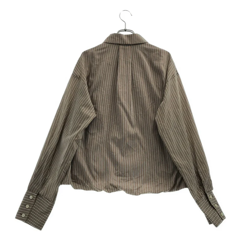 AMERI / アメリ | STRIPE INVERSION SHIRT TOP / ストライプ インヴァージョン シャツトップス | S | レディース