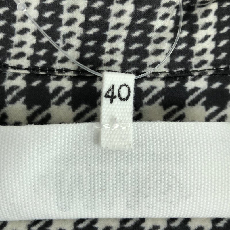 MM6 Maison Margiela / エムエムシックスメゾンマルジェラ | 2021SS | レーヨンサテン 千鳥格子 アシンメトリーシャツ | 40 | レディース