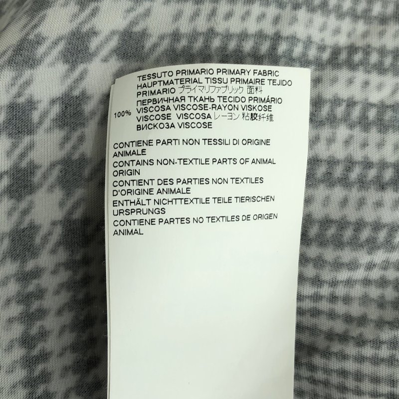 MM6 Maison Margiela / エムエムシックスメゾンマルジェラ | 2021SS | レーヨンサテン 千鳥格子 アシンメトリーシャツ | 40 | レディース