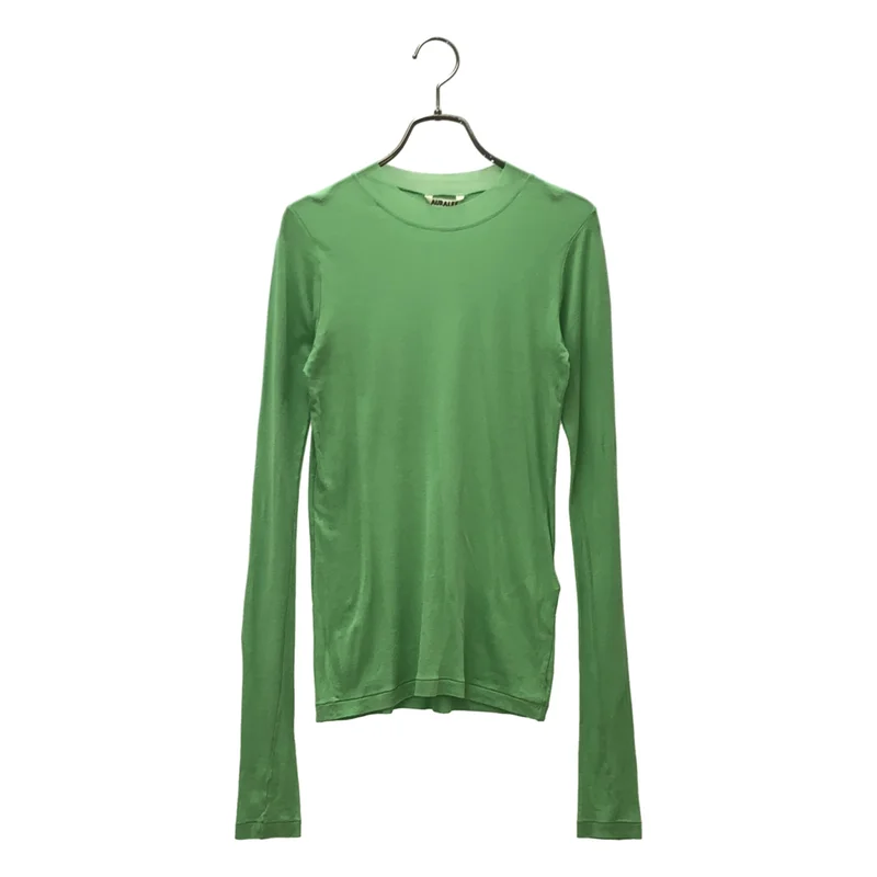 AURALEE / オーラリー | HIGH GAUGE SHEER RIB L/S TEE トップス | 1 | レディース