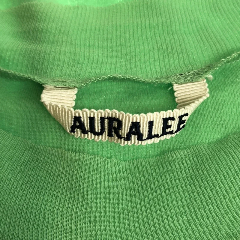 AURALEE / オーラリー | HIGH GAUGE SHEER RIB L/S TEE トップス | 1 | レディース