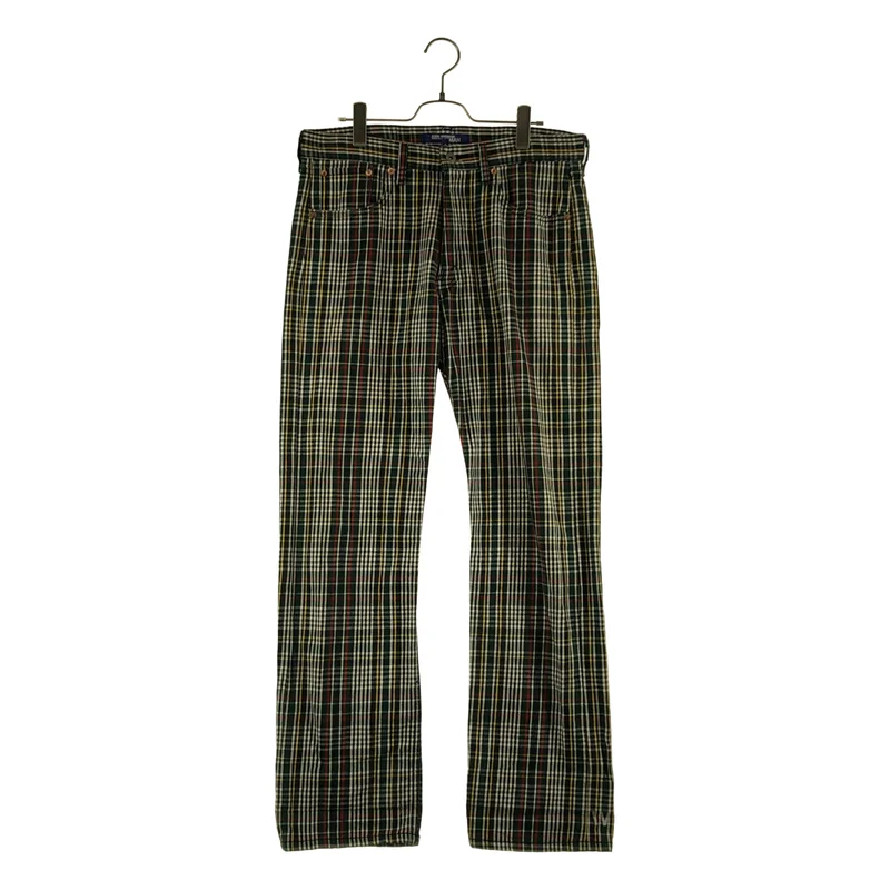 JUNYAWATANABE COMMEdesGARCONS MAN / ジュンヤワタナベマン | コットン タータンチェック ロゴボタン パンツ | S | メンズ