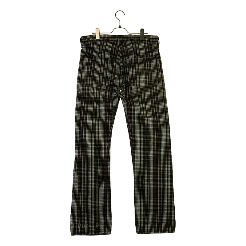 JUNYAWATANABE COMMEdesGARCONS MAN / ジュンヤワタナベマン | コットン タータンチェック ロゴボタン パンツ | S | メンズ